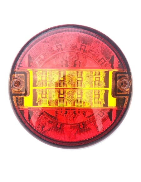4x LED Rückleuchte Rund 140 Positionsleuchte Bremsleuchte Blinker Anhänger LKW