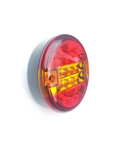 2x LED Rückleuchte Rund 140 Positionsleuchte Bremsleuchte Blinker Anhänger LKW