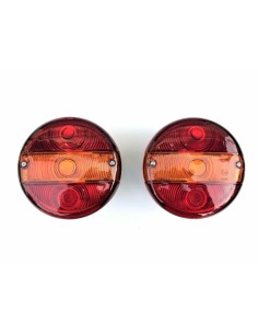 2x Rund Rückleuchte Blinker Kennzeichenbeleuchtung 140 Traktor LKW PKW Anhänger 2