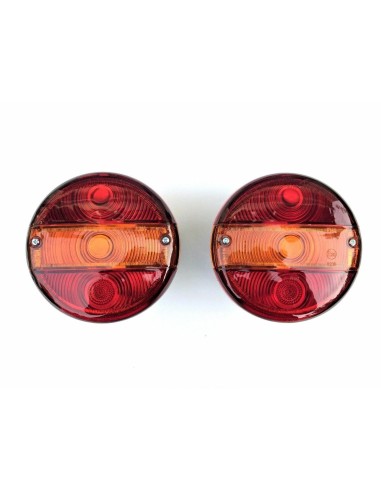 2x Rund Rückleuchte Blinker Kennzeichenbeleuchtung 140 Traktor LKW PKW Anhänger