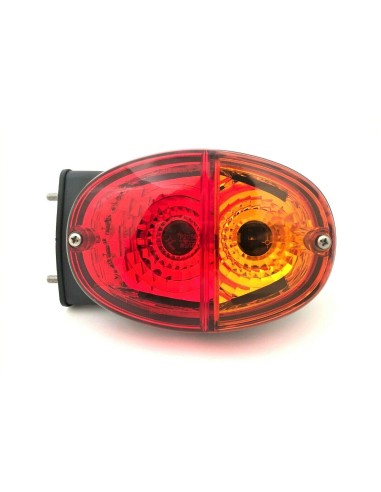 2x Oval Rückleuchte Blinker Positionsleuchte Bremsleuchte Traktor Schlepper E20
