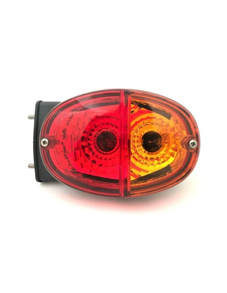 2x Oval Rückleuchte Blinker Positionsleuchte Bremsleuchte Traktor Schlepper E20