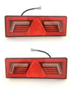2x LED Rückleuchte 6 Funktionen Neon Effekt 12V 24V Traktor Bagger Kipper LKW