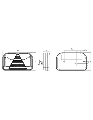 5-functional LED Rückleuchte links Anhänger Trailer Wohnwagen LKW 12V 24V E9 EMV