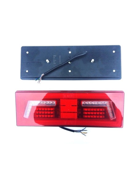 2x LED Rückleuchte 5 Funktionen Neon Effekt 12V 24V Traktor Bagger Kipper LKW