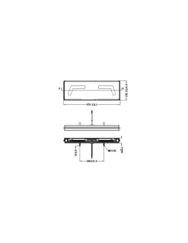 2x LED Rückleuchte 5 Funktionen Neon Effekt 12V 24V Traktor Bagger Kipper LKW