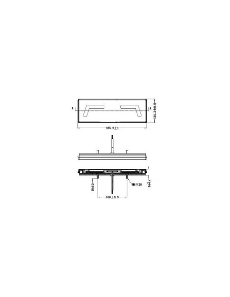 2x LED Rückleuchte 5 Funktionen Neon Effekt 12V 24V Traktor Bagger Kipper LKW