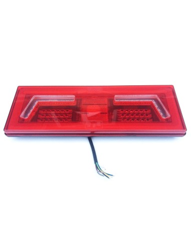 2x LED Rückleuchte 5 Funktionen Neon Effekt 12V 24V Traktor Bagger Kipper LKW