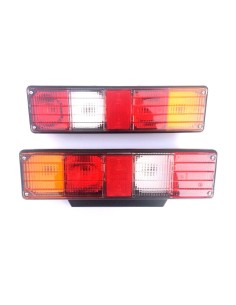 2x Multifunktions Rückleuchte 12V 24V Blinkleuchte L+R E9 Kennzeichenlicht SET
