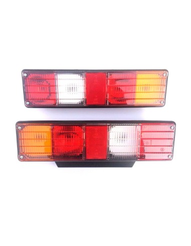 2x Multifunktions Rückleuchte 12V 24V Blinkleuchte L+R E9 Kennzeichenlicht SET