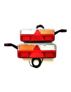 2x LED Rückleuchte Umrissleuchte Dynamische Blinker 6 Funktion 12V 24V Anhänger