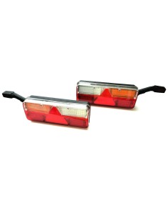 2x LED Rückleuchte Umrissleuchte Dynamische Blinker 6 Funktion 12V 24V Anhänger 2