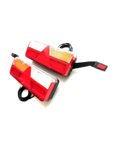 2x LED Rückleuchte Umrissleuchte Dynamische Blinker 6 Funktion 12V 24V Anhänger