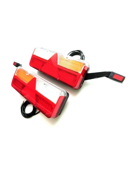 2x LED Rückleuchte Umrissleuchte Dynamische Blinker 6 Funktion 12V 24V Anhänger