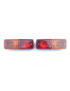 2x Rückleuchte Traktor Anhänger LKW Rücklicht Schlepper 12V 24V mit 2x Dreieck 2