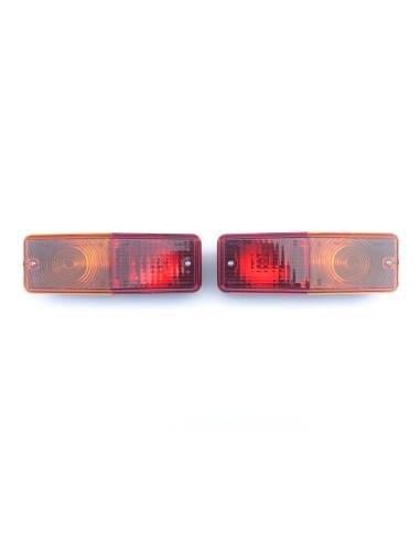 2x Rückleuchte Traktor Anhänger LKW Rücklicht Schlepper 12V 24V mit 2x Dreieck