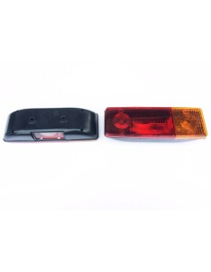 2x Heckleuchte E20 Rückleuchte 285x100x60 Anhänger Traktor LKW mit 2 Dreieck SET 2