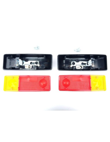 2x Heckleuchte E20 Rückleuchte 285x100x60 Anhänger Traktor LKW mit 2 Dreieck SET
