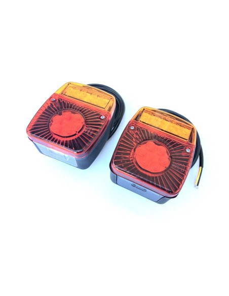 2x LED Rückleuchte Blinker Positionsleuchte Bremslicht Kennzeichenlicht Anhänger
