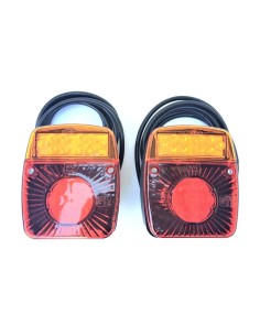 2x LED Rückleuchte Blinker Positionsleuchte Bremslicht Kennzeichenlicht Anhänger 2