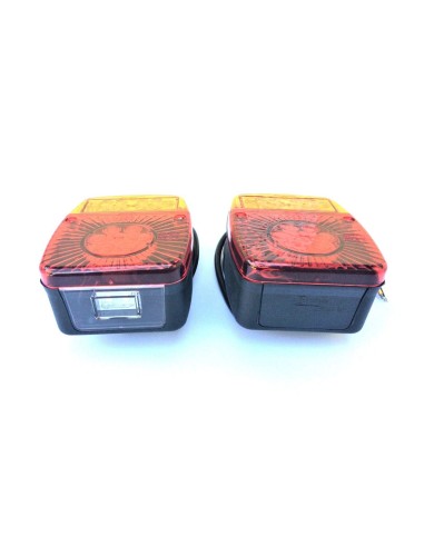 2x LED Rückleuchte Blinker Positionsleuchte Bremslicht Kennzeichenlicht Anhänger