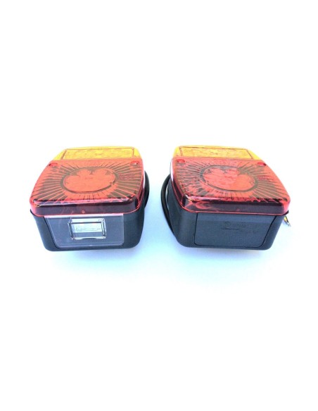 2x LED Rückleuchte Blinker Positionsleuchte Bremslicht Kennzeichenlicht Anhänger