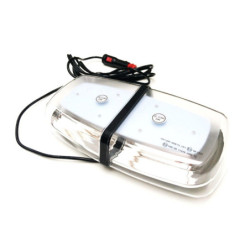 LED Rundumleuchte Warnleuchte Warnbalken 72LED 12V 24V Magnet 2x Magnetunterlage 2