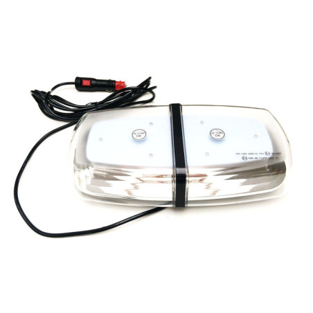 LED Rundumleuchte Warnleuchte Warnbalken 72LED 12V 24V Magnet 2x Magnetunterlage