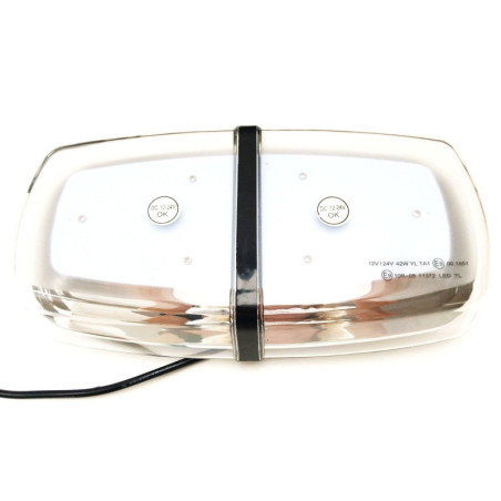 LED Rundumleuchte Warnleuchte Warnbalken 72LED 12V 24V Magnet 2x Magnetunterlage