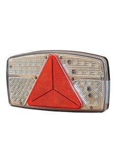 Heckleuchte weiss - rot 10 - 30V 53 LED mit reflektier