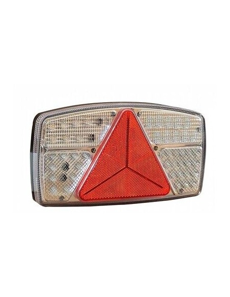 Heckleuchte weiss - rot 10 - 30V 53 LED mit reflektier
