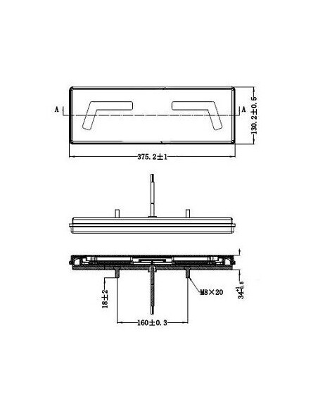 Heckleuchte KMR1 102 LED KMR1 mit Kabel