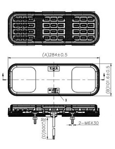 Rücklicht LED 1224V 2