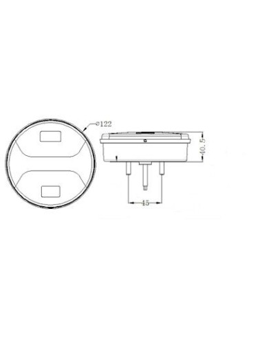 LED-Rücklicht KMR 3 - 22 LED