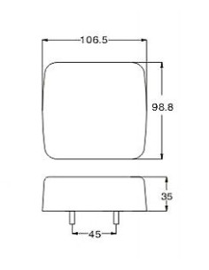 Rücklicht LED 25 links 1224V 2