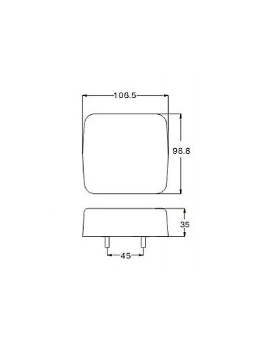 Rücklicht LED 25 links 1224V