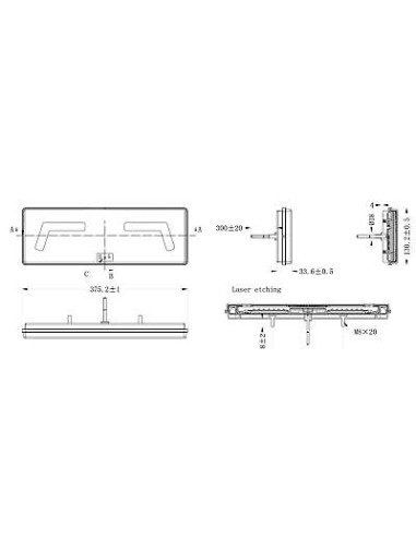 Heckleuchte KMR1 96 LED 1224 V links