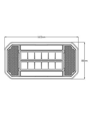 Rücklicht LED TL klein 1224V links