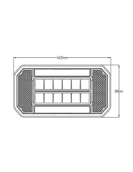 Rückleuchte LED TL klein 1224V rechts