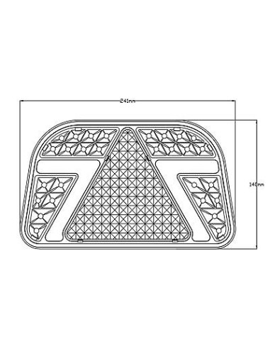Rücklicht LED TL 5-Fun Dreieck 1224V links