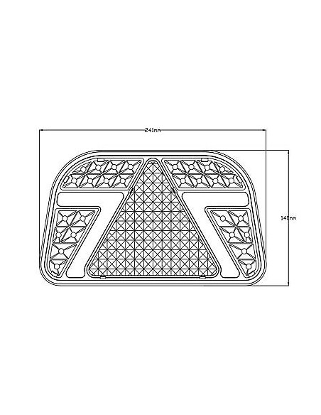 Rücklicht LED TL 5-Fun Dreieck 1224V links