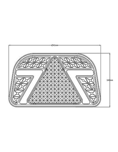 Rücklicht LED TL 5-Fun Dreieck 1224V rechts