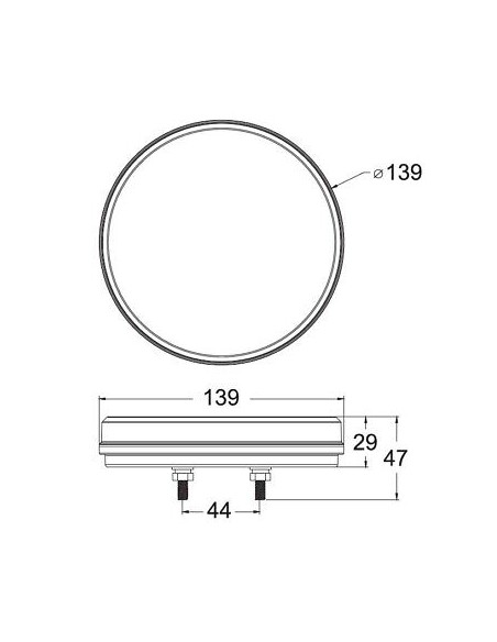 Rücklicht LED-Ring dynamischer Blinker