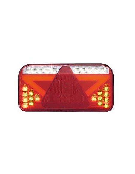 Rücklicht LED 5-Spaß. mit Dreieck + NPL Links