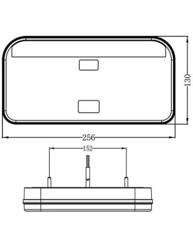 Rücklicht LED 5-Spaß. mit Dreieck + NPL Links