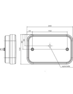 Rückleuchte FT-270 P TB LED COF Bajonett 5pin