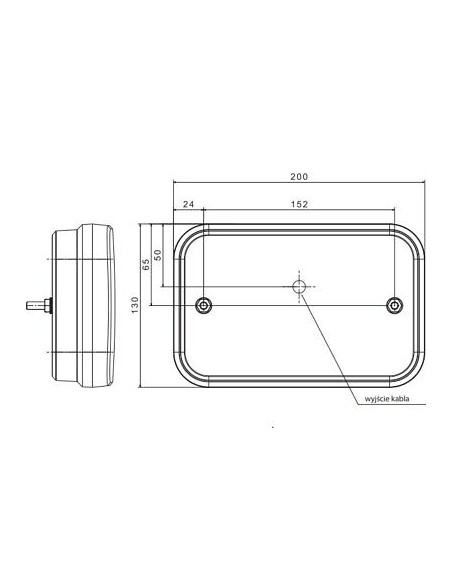 Rückleuchte FT-270 P TB LED COF Bajonett 5pin