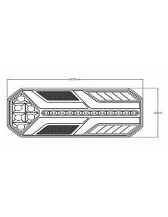 Rücklicht LED TL 5-Fun. Neon 1224V rechts 2