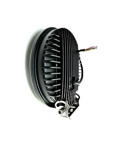 2x LED Fernscheinwerfer mit Positionsleuchte E9 Rund 12V 24V Ø220 Metallgehäuse