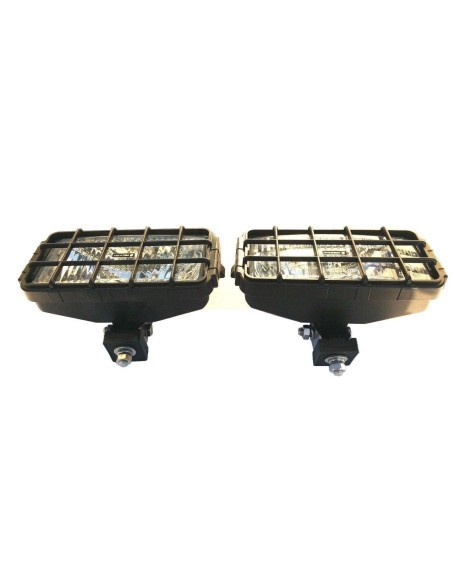 2x Fernscheinwerfer Halogen H3 12V 24V 180x86x76 LKW Fernlicht mit Schutzgitter